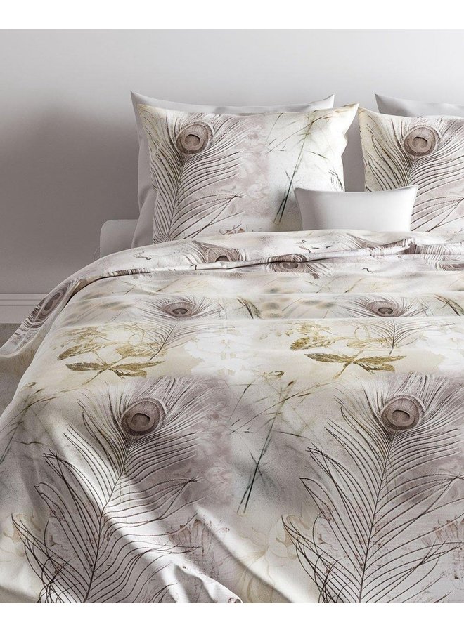 ZO! Home Dekbedovertrek Nakul Naturel - Katoensatijn