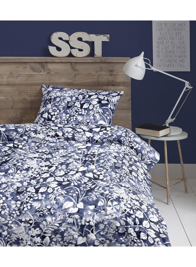 Cinderella Dekbedovertrek Castle Garden Indigo - Percale Katoen