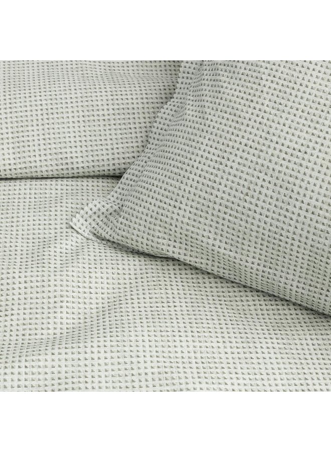 Cinderella Dekbedovertrek Grain Groen - Percale Katoen