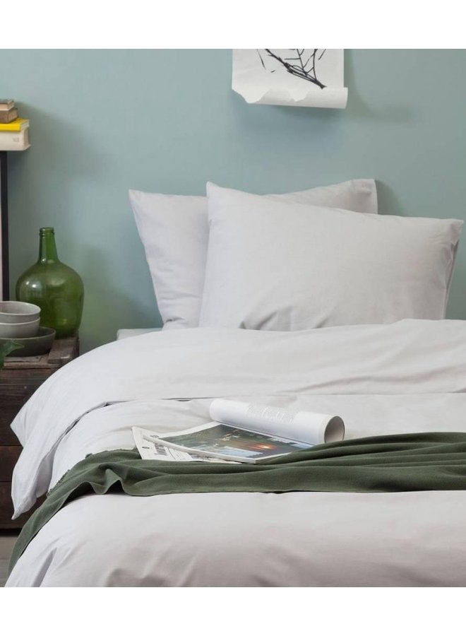 Cinderella Dekbedovertrek Weekend Licht Grijs- Percale Katoen