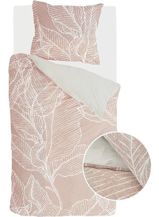 Walra Dekbedovertrek Leaves & Trees Cognac - Katoen