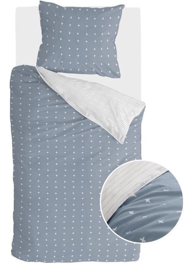 Walra Dekbedovertrek Odd Twins Blauw - Katoen