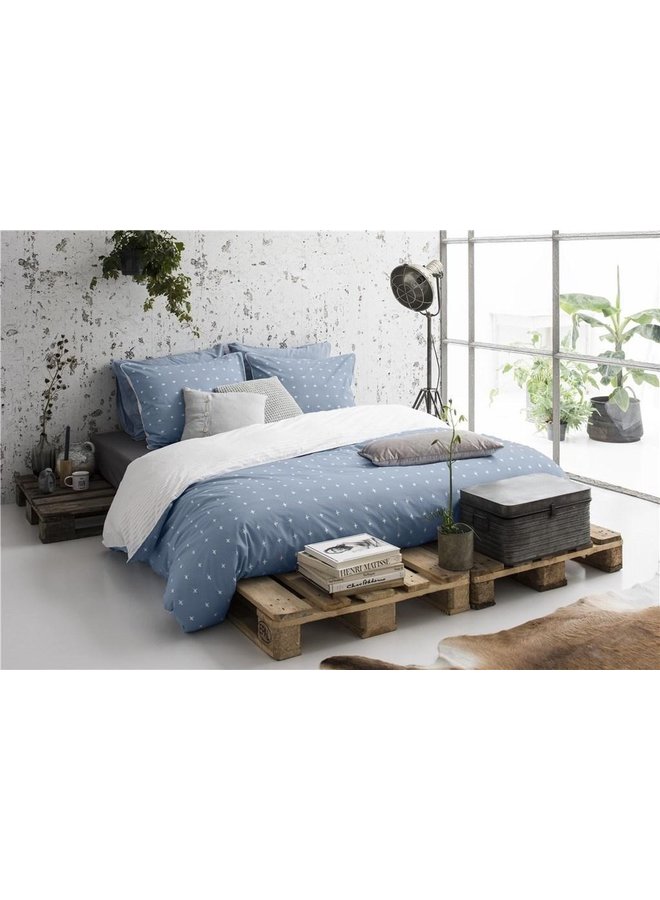 Walra Dekbedovertrek Odd Twins Blauw - Katoen