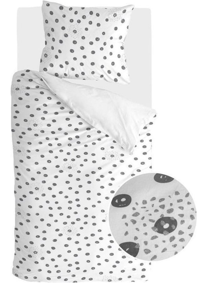 Walra Dekbedovertrek Silver Spots Wit - Katoen