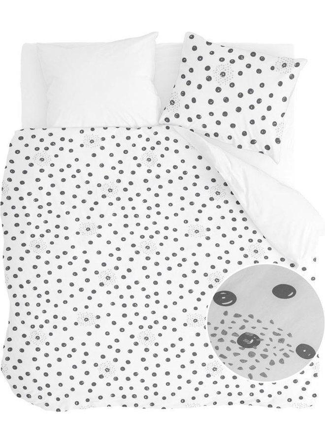 Dekbedovertrek Silver Spots Wit - Katoen PL3