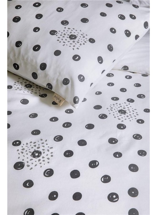 Walra Dekbedovertrek Silver Spots Wit - Katoen