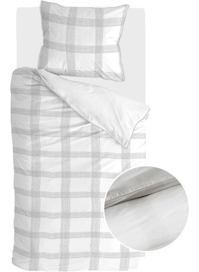 Walra Dekbedovertrek Square Nights Wit - Katoen