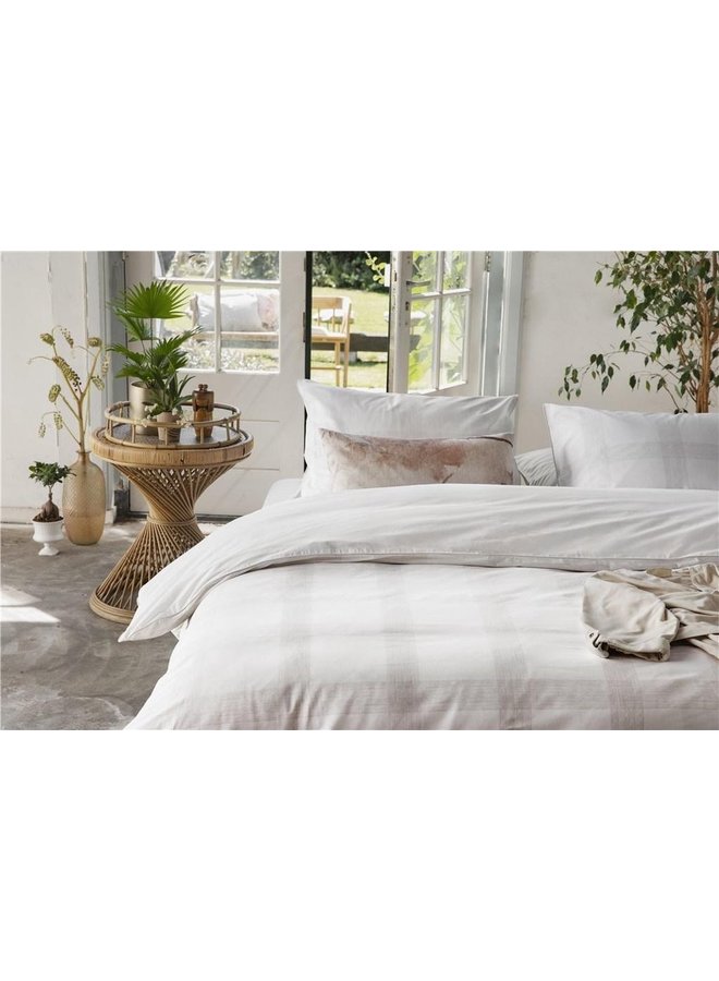 Walra Dekbedovertrek Square Nights Wit - Katoen