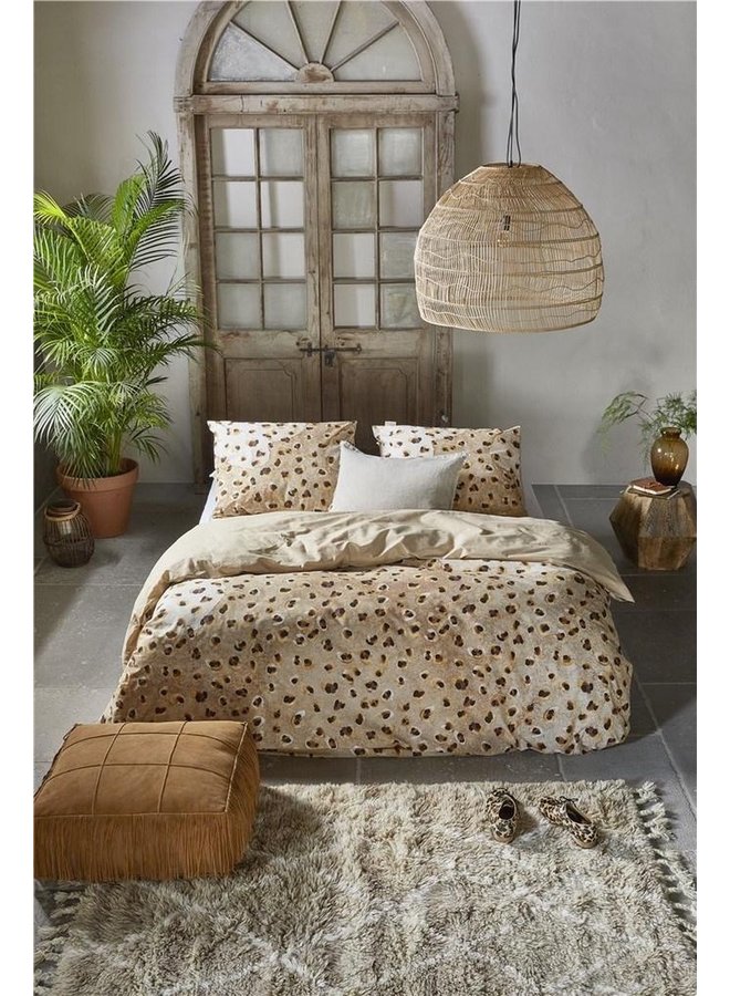 Walra Dekbedovertrek Wild Animal Beige - Katoen