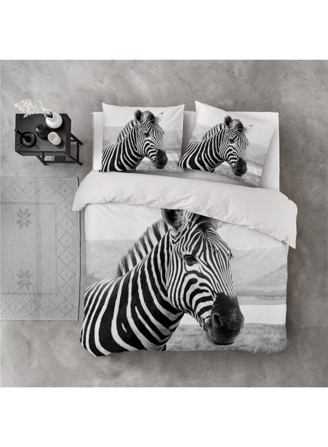 Bykrlund Dekbedovertrek Beastly Zwart/Wit - Katoen