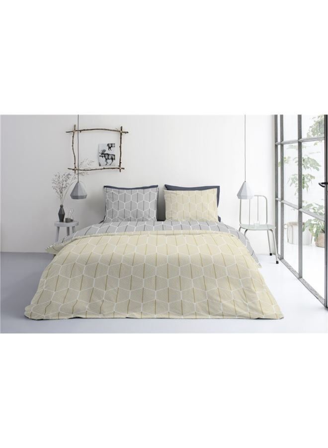 Bykrlund Dekbedovertrek Get Graphic Geel - Katoen