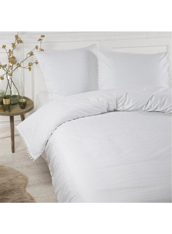 Papillon Dekbedovertrek Brisbane Wit - Percale Katoen