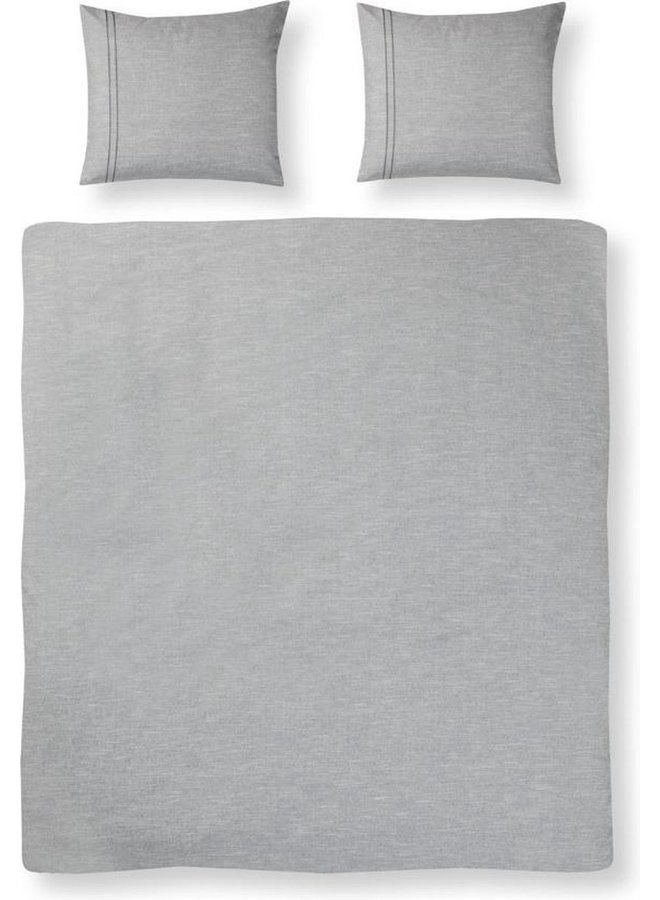 Dekbedovertrek Milford Grijs - Percale Katoen PL3
