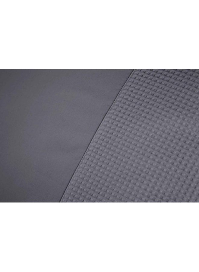 Papillon Dekbedovertrek Mendoza Antraciet - Egyptisch Percale Katoen