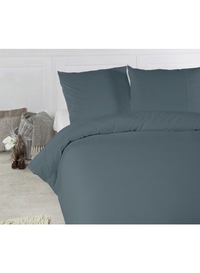 Papillon Dekbedovertrek Mendoza Donker Groen - Egyptisch Percale Katoen