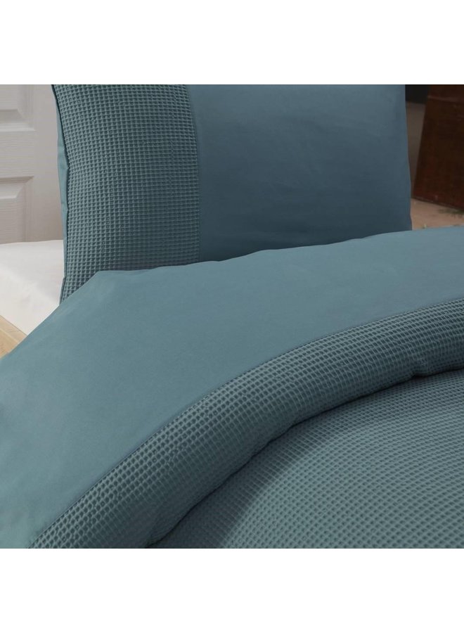 Papillon Dekbedovertrek Mendoza Donker Groen - Egyptisch Percale Katoen