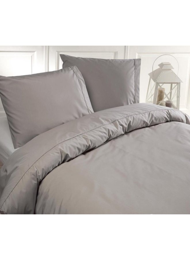 Dekbedovertrek Monte Carlo Grijs - Egyptisch Percale Katoen