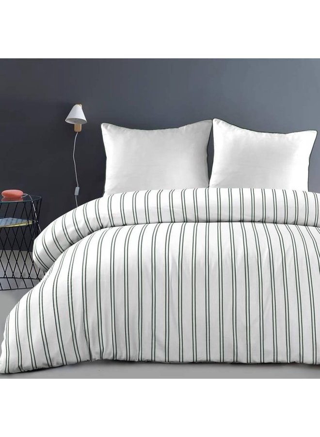 Papillon Dekbedovertrek Hugo Groen - Katoensatijn