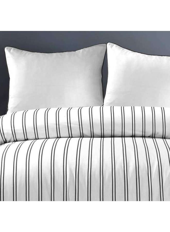 Papillon Dekbedovertrek Hugo Antraciet - Katoensatijn