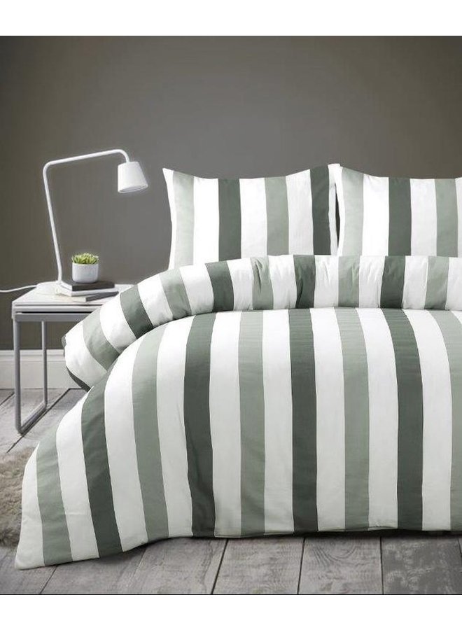 Papillon Dekbedovertrek Scott Groen - Katoensatijn