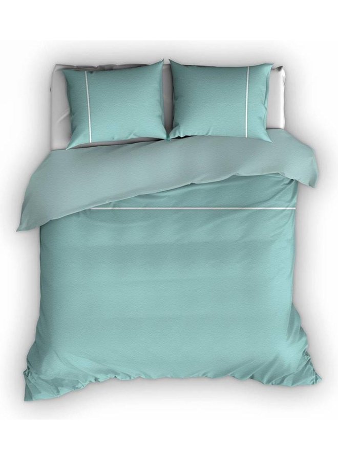 Dekbedovertrek Duchesse Groen/Wit - Flanel