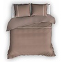 Romanette Dekbedovertrek Duchesse Taupe/Wit - Flanel
