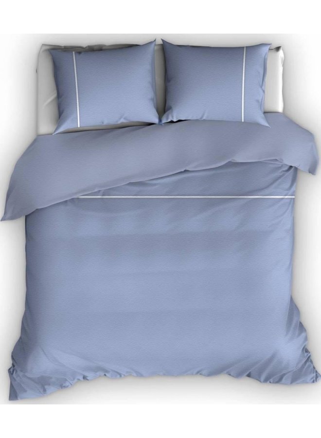 Dekbedovertrek Duchesse Blauw/Wit - Flanel