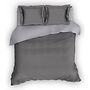 Romanette Dekbedovertrek Comtesse Uni Antraciet/Grijs - Flanel