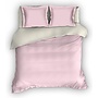Romanette Dekbedovertrek Comtesse Uni Roze/Ivoor - Flanel