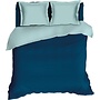 Romanette Dekbedovertrek Comtesse Uni Teal/Groen - Flanel