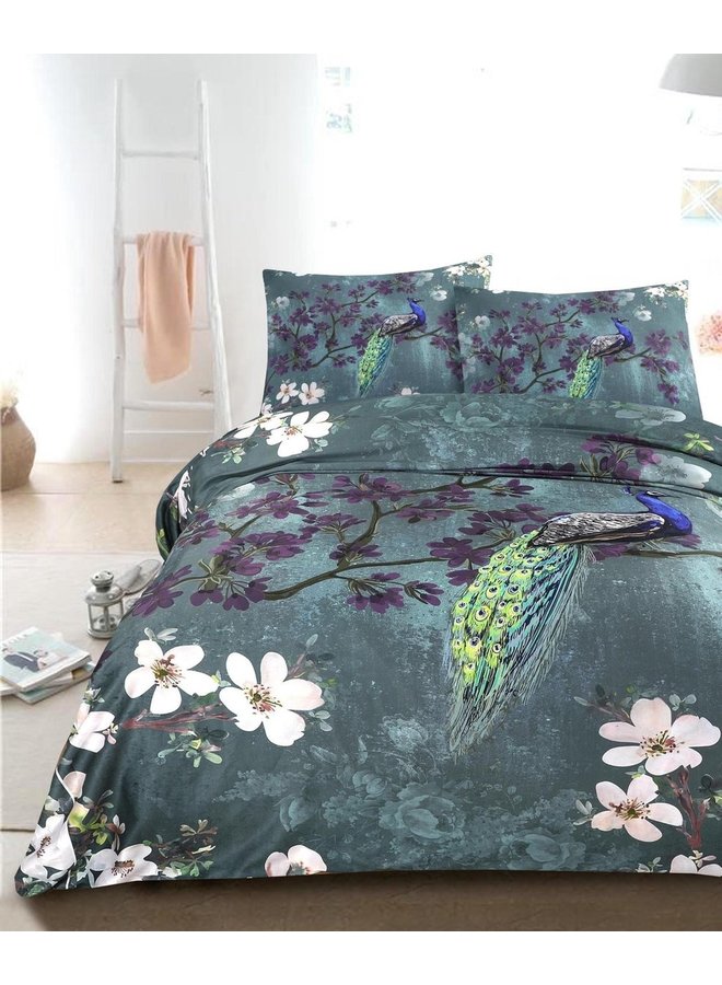 Papillon Dekbedovertrek Hunter Multi - Katoensatijn