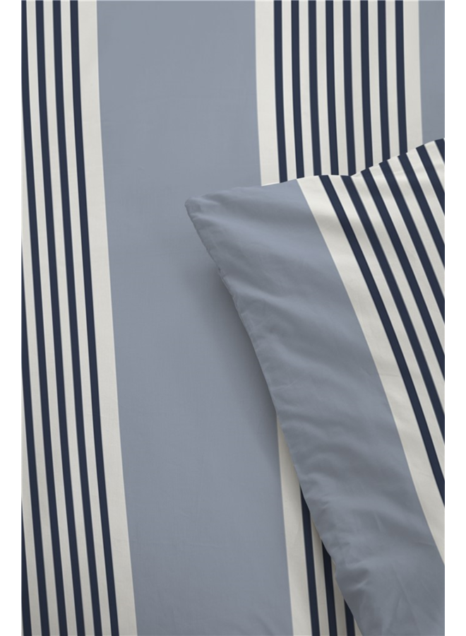 Bykrlund Dekbedovertrek Get Away Blauw/Grijs - Katoen