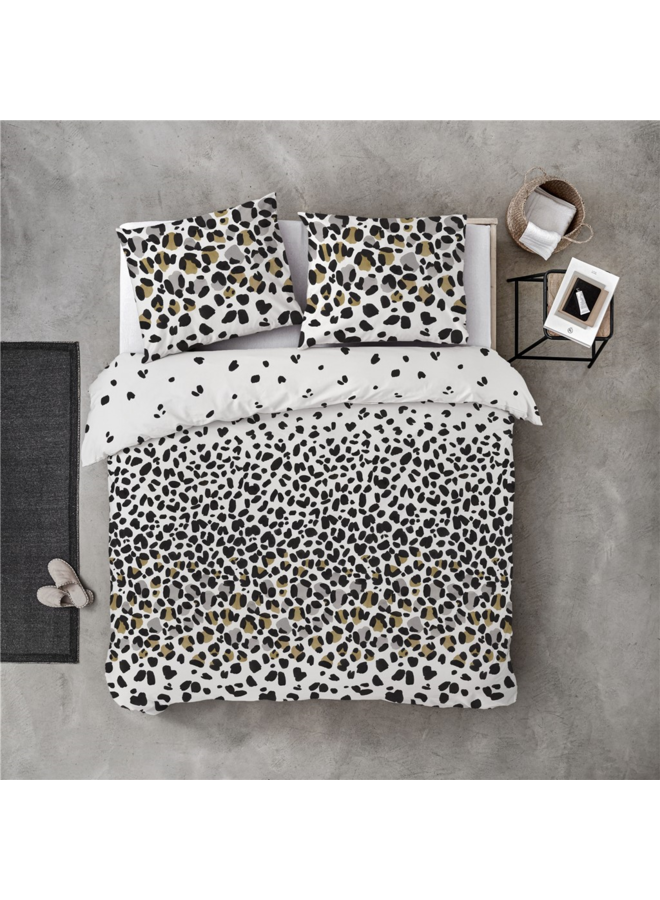 Bykrlund Dekbedovertrek Jungle Rocks Wit - Katoen