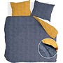Walra Dekbedovertrek Little Twigs Donker Blauw/Oker - Flanel