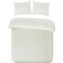Papillon Dekbedovertrek Streep Ivoor - Katoensatijn
