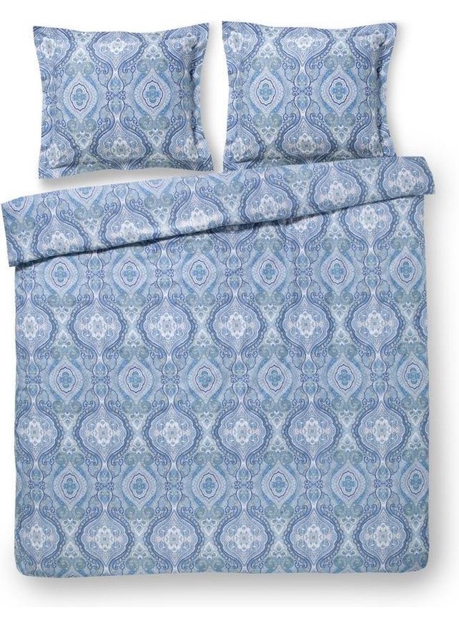 Papillon Dekbedovertrek Trix Blauw - Katoensatijn