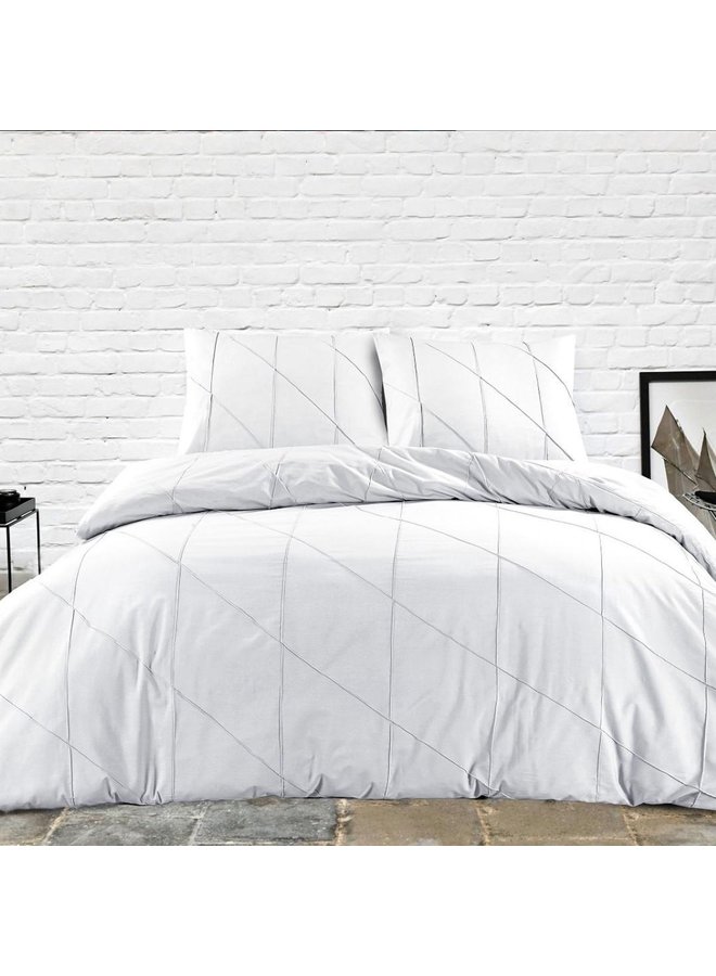 Papillon Dekbedovertrek Canberra Wit - Percale Katoen