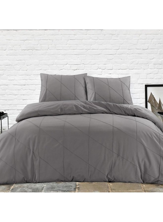 Papillon Dekbedovertrek Canberra Grijs - Percale Katoen