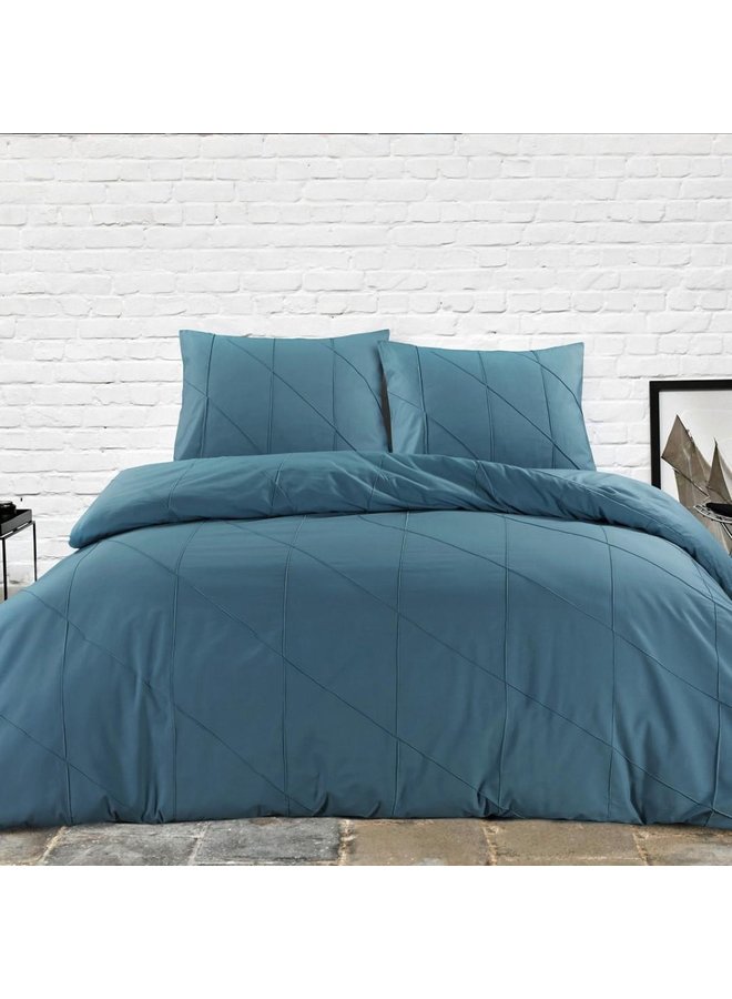 Papillon Dekbedovertrek Canberra Petrol - Percale Katoen