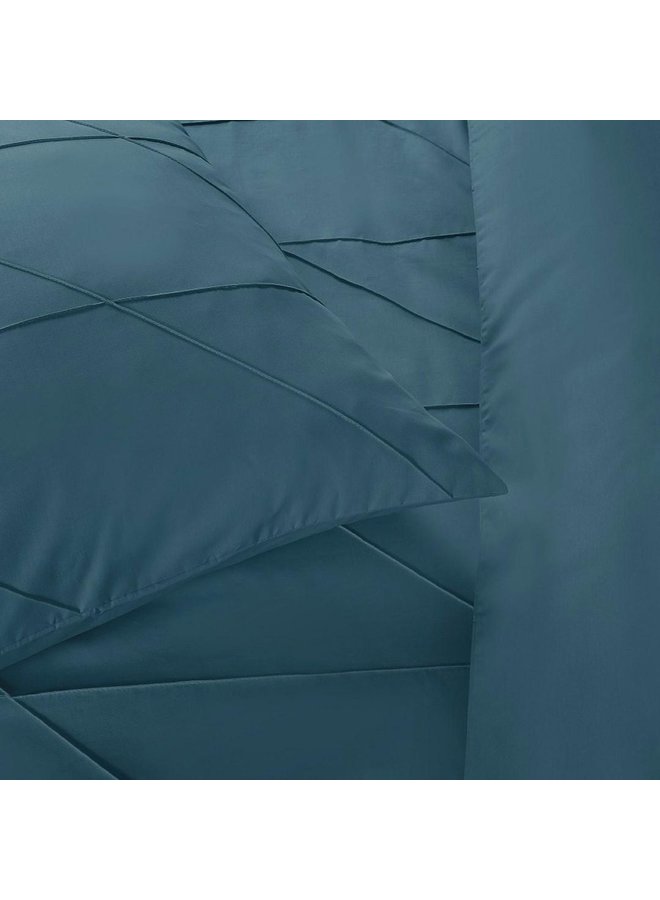 Papillon Dekbedovertrek Canberra Petrol - Percale Katoen