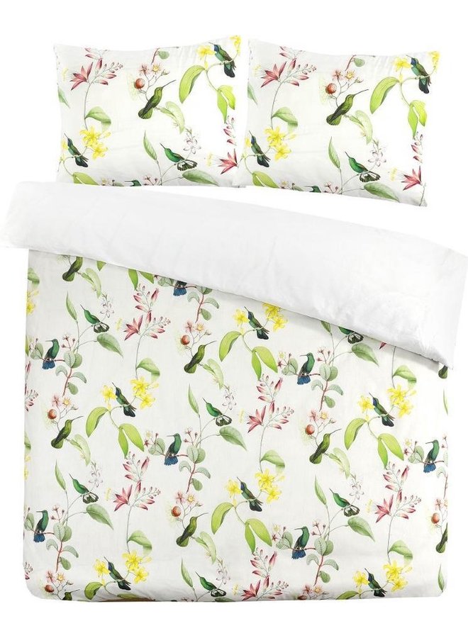 Dekbedovertrek Burung Groen - Katoensatijn PL3