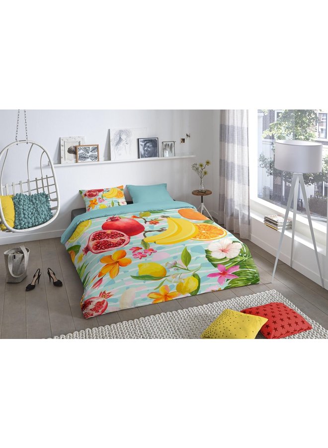 Good Morning Dekbedovertrek Fruities Multi - Katoen