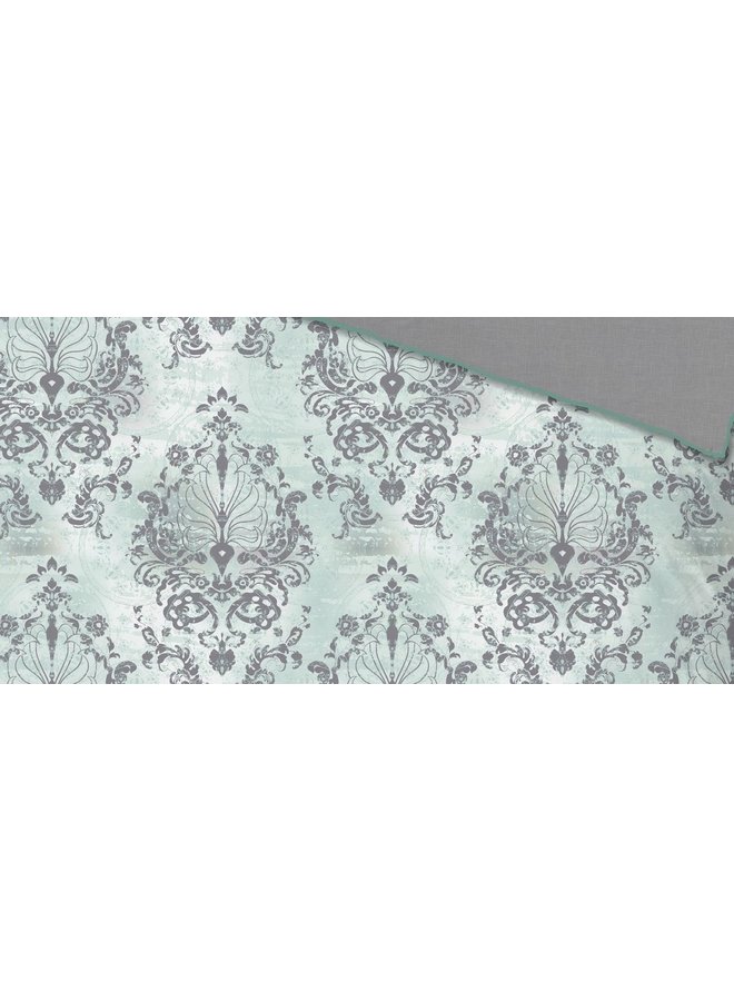 Descanso Dekbedovertrek Beau Mint - Katoensatijn