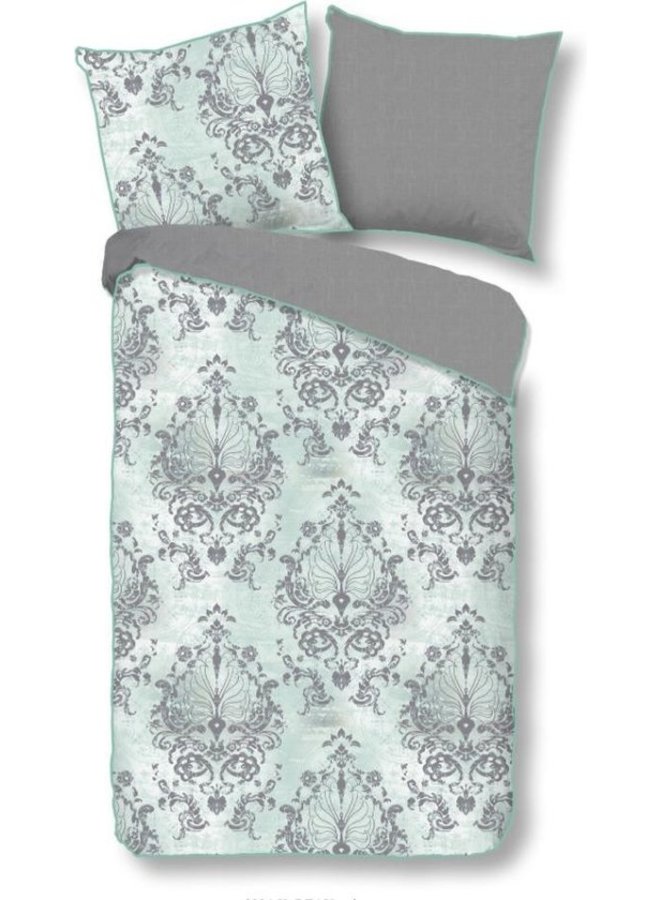 Descanso Dekbedovertrek Beau Mint - Katoensatijn