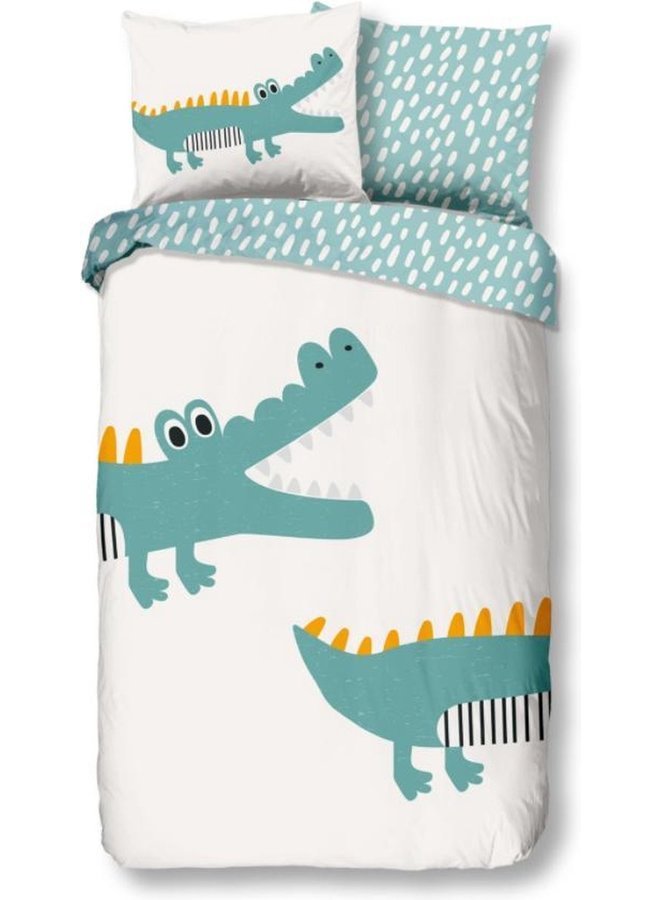 Dekbedovertrek Kids Crocodile Multi - Katoen