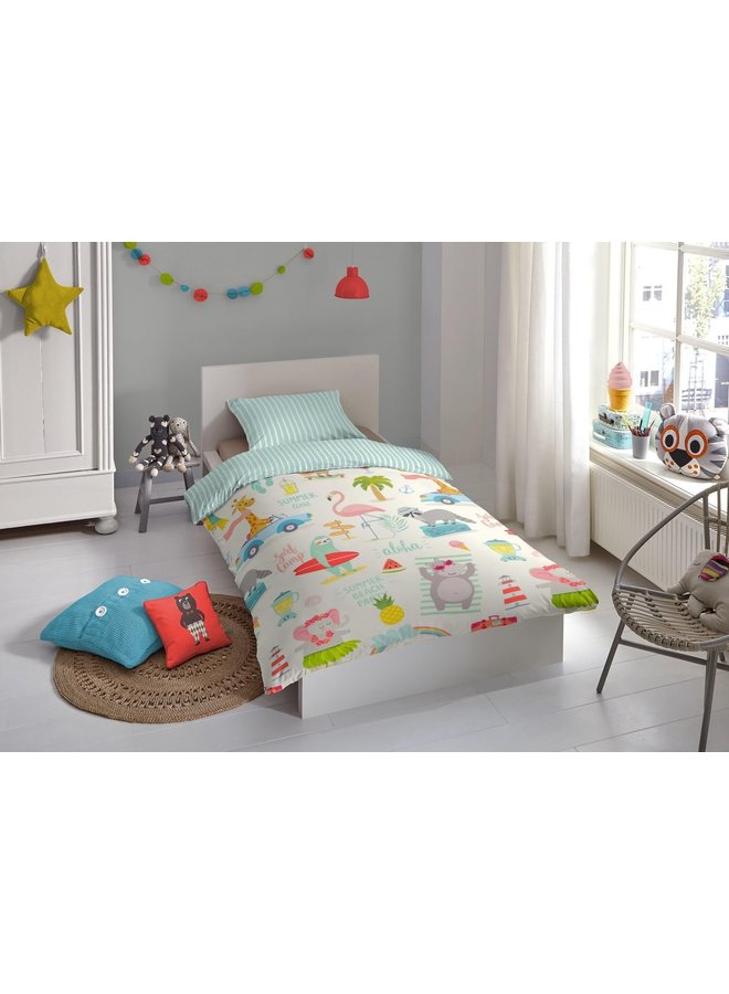 Good Morning Dekbedovertrek Kids Holiday Multi - Katoen