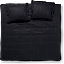 Damai Dekbedovertrek Linea Zwart - Katoensatijn