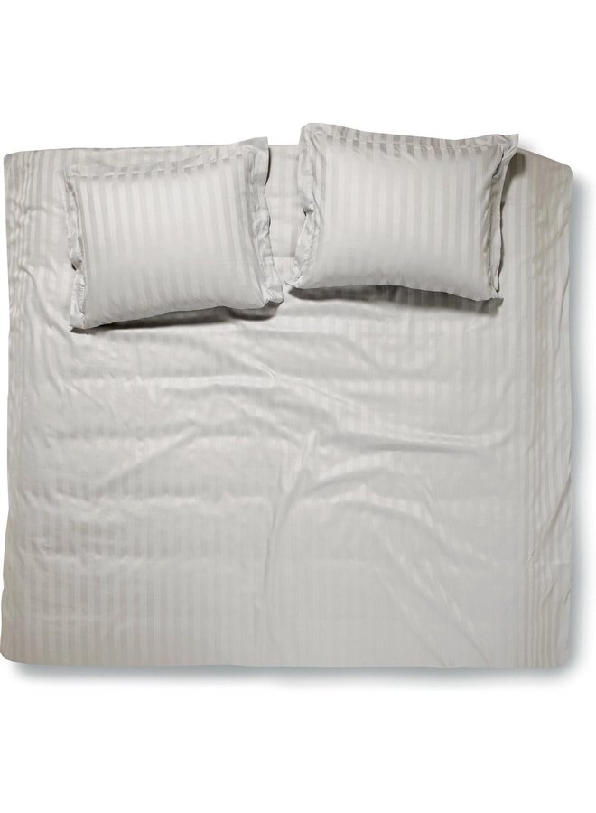 Dekbedovertrek Linea Grijs - Katoensatijn