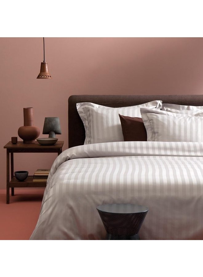 Damai Dekbedovertrek Linea Grijs - Katoensatijn