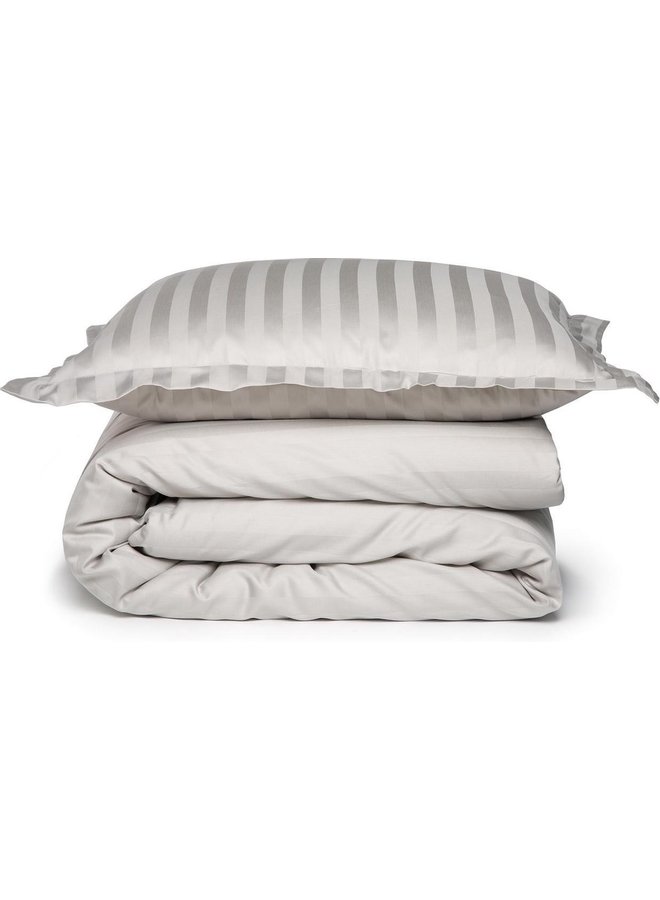 Damai Dekbedovertrek Linea Grijs - Katoensatijn